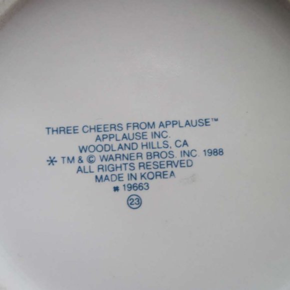 1988 Looney Tunes Story Telling Mug Bugs Bunny Character Handle Applause Warner - Picture 4 of 4